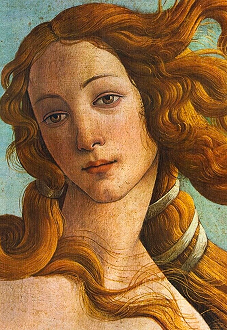 Detail of Botticelli's Birth of Venus